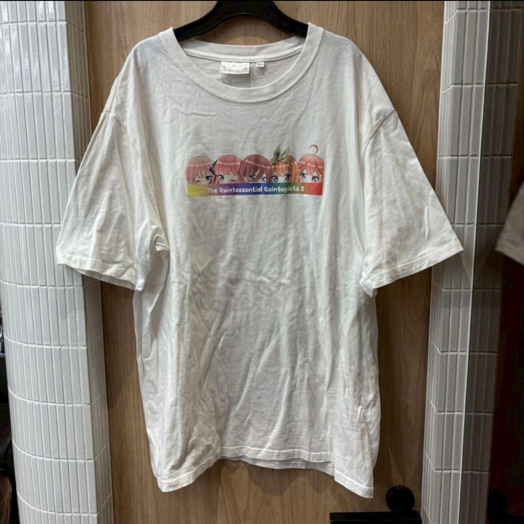 五等分の花嫁Ⅱ プリント Tシャツ N,K/Q2 古着屋購入 — image 2