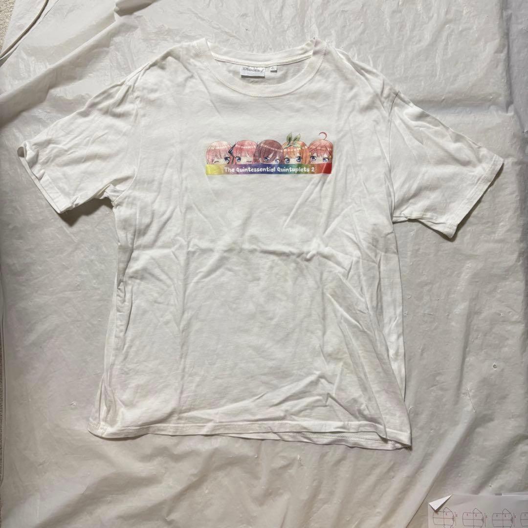 五等分の花嫁Ⅱ プリント Tシャツ N,K/Q2 古着屋購入 — image 5