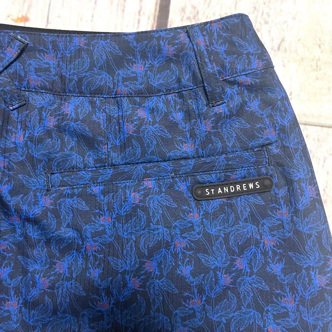 【美品】St ANDREWS ゴルフスカート ネイビー 総柄 Mサイズ — image 3