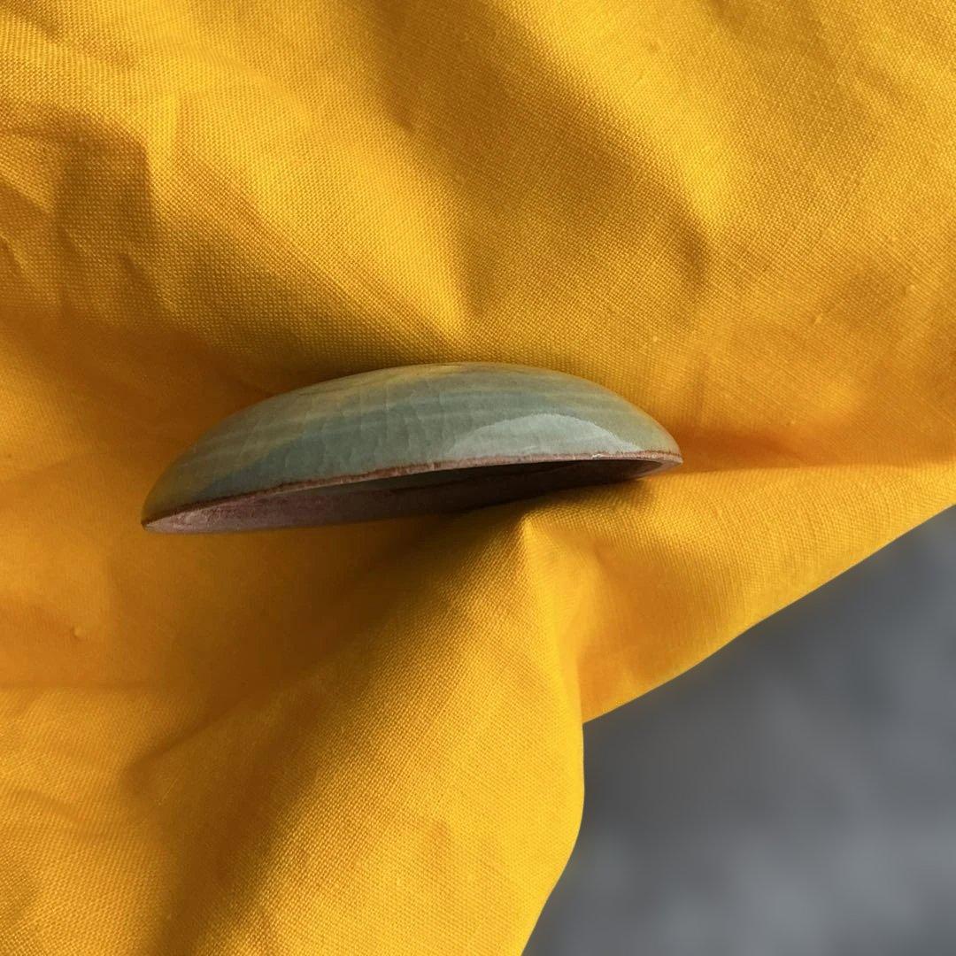 茶道具 アンティーク 香合 青磁 貫入 陶器 — image 4