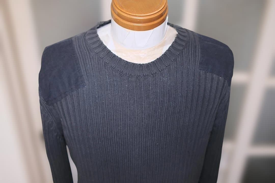 W&LTコットンコマンドセーター黒Mイタリア製送料込匿名配送最終値下げ — image 2