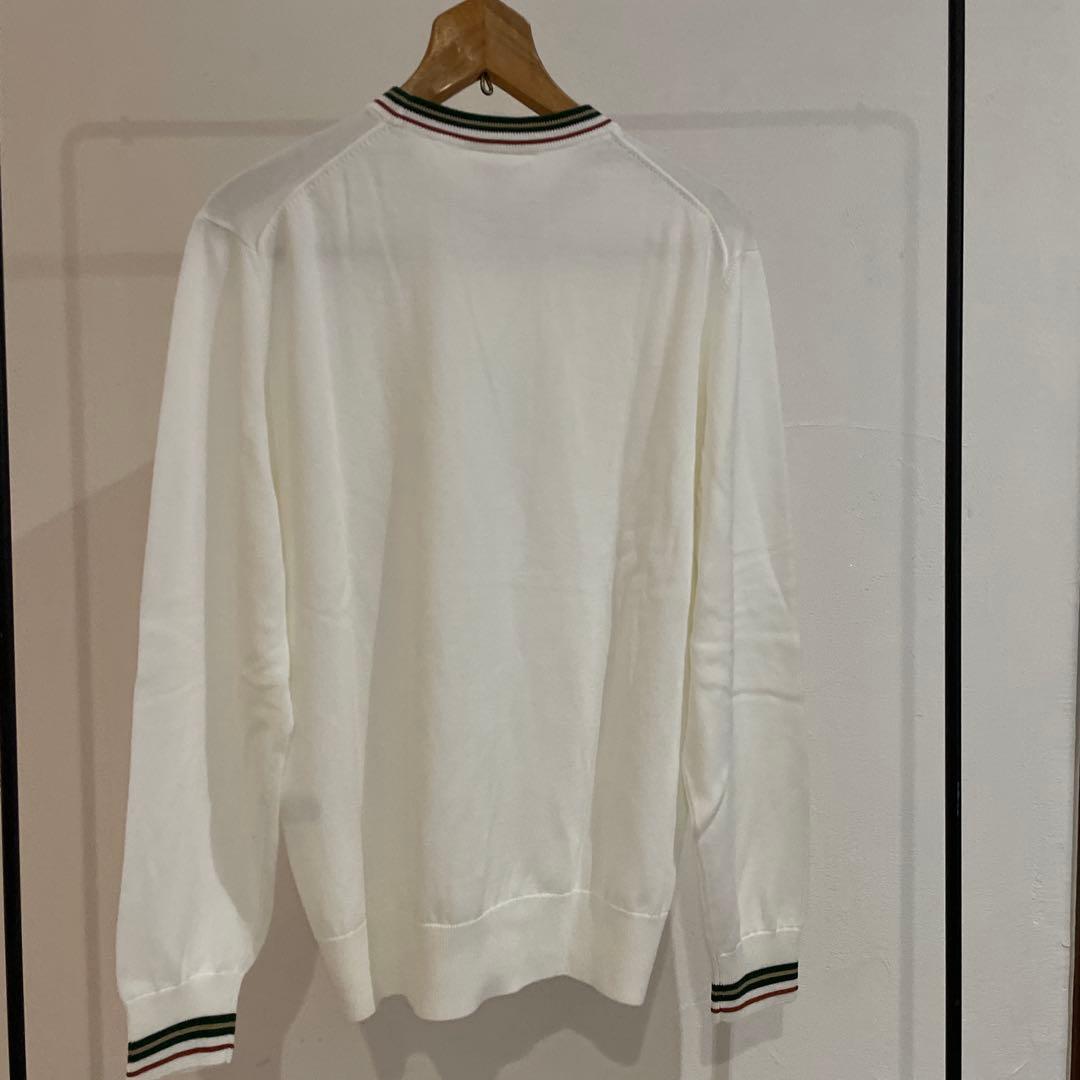 LACOSTE / ラコステ　ボーダーリブ プルオーバーニット — image 4