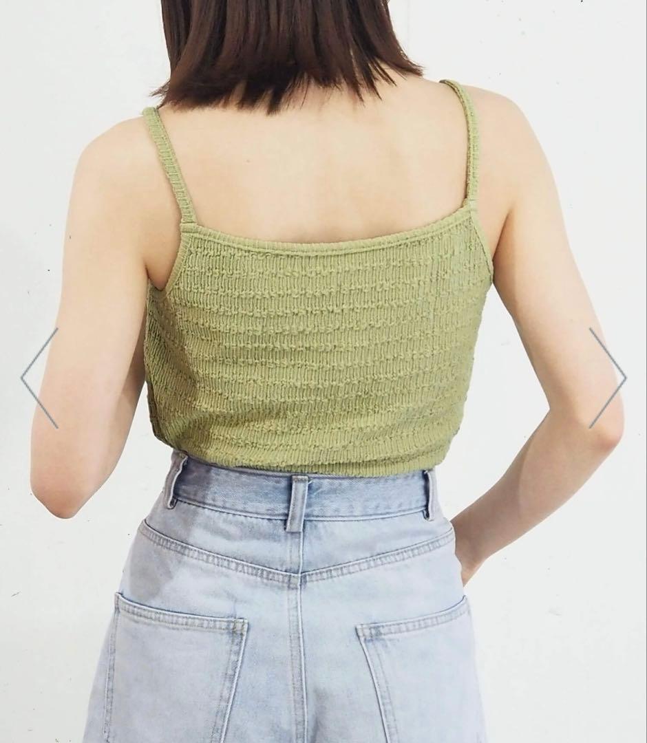 ray cassin レイカズン　でこぼこパット付きキャミソール — image 2