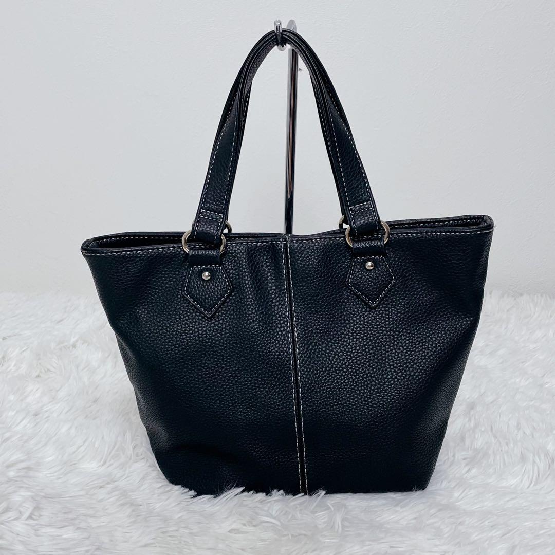 【美品】HAMANO レザー ハンドバッグ ブラック フォーマル 皇室御用達 — image 2