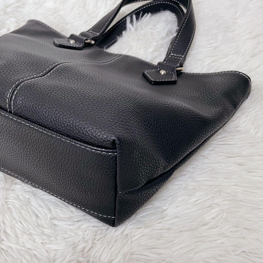 【美品】HAMANO レザー ハンドバッグ ブラック フォーマル 皇室御用達 — image 5