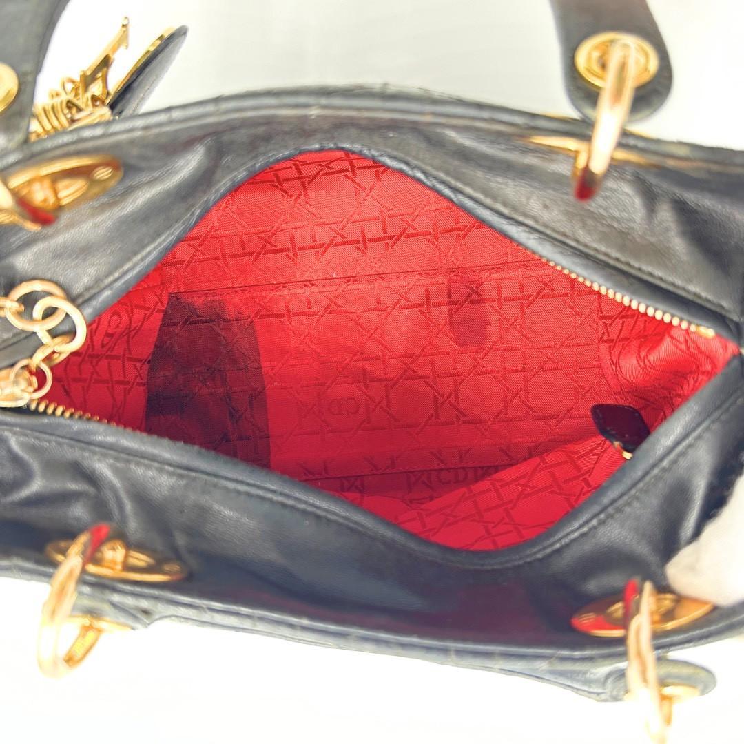 Dior　ディオール　レディディオール　ラムスキン　ハンドバック — image 4