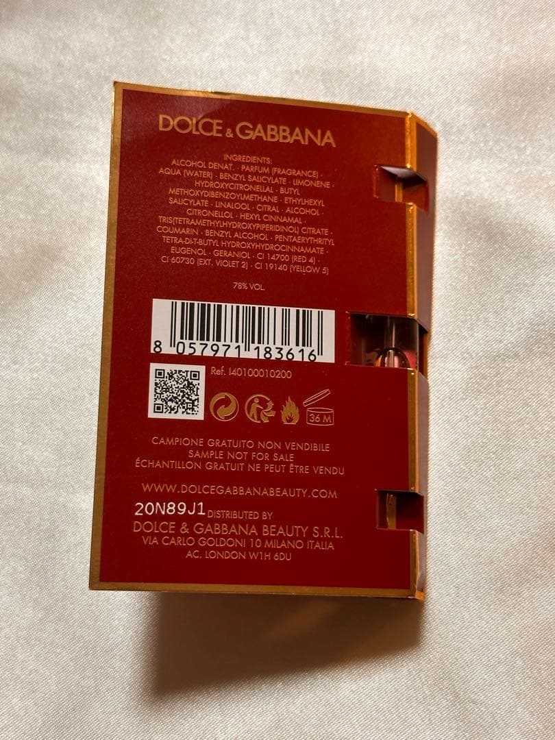 DOLCE&GABBANA Q オードパルファム サンプル 1.5ml — image 3