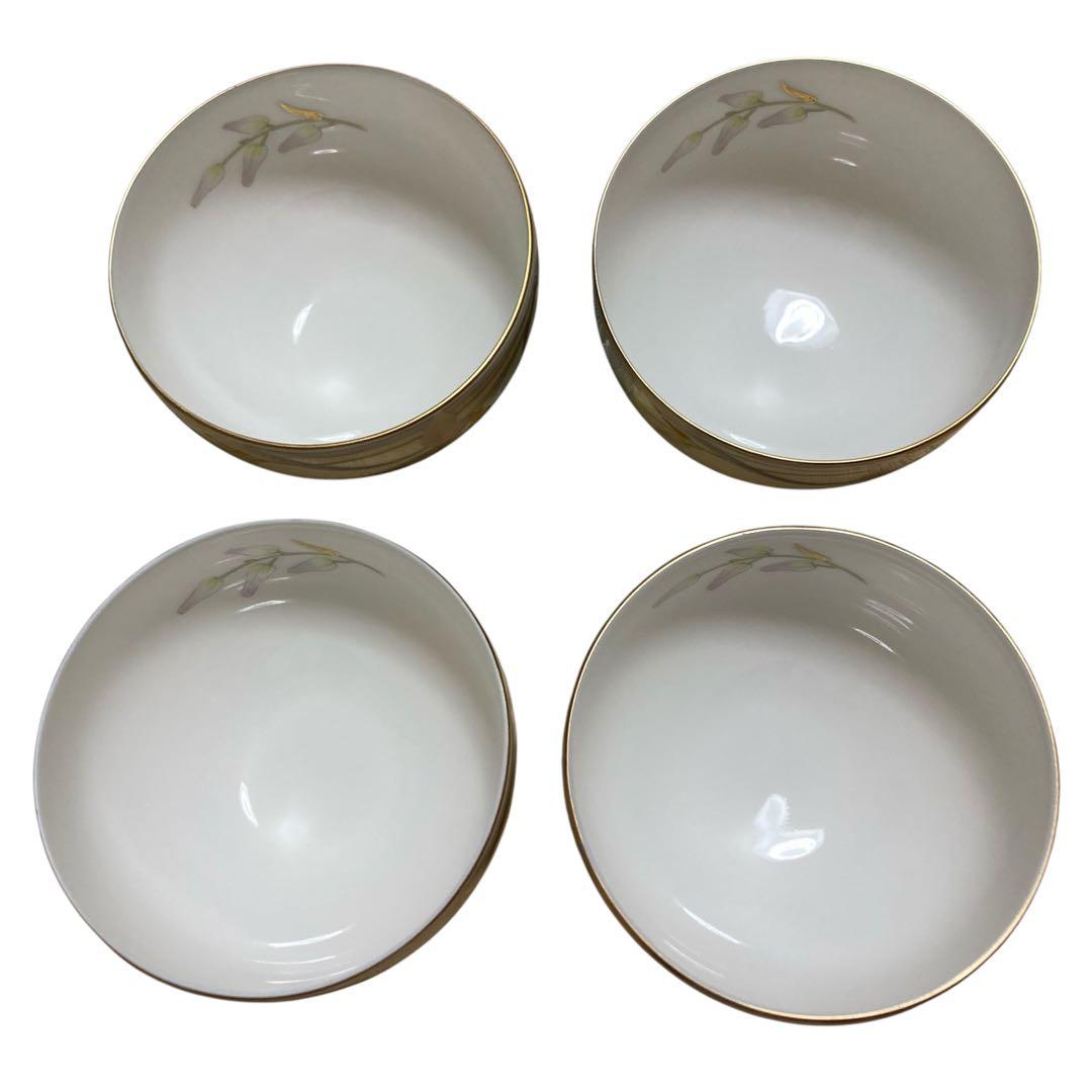 HOYA食器4客セット　花柄のカップとソーサー　バラ売り可 — image 2