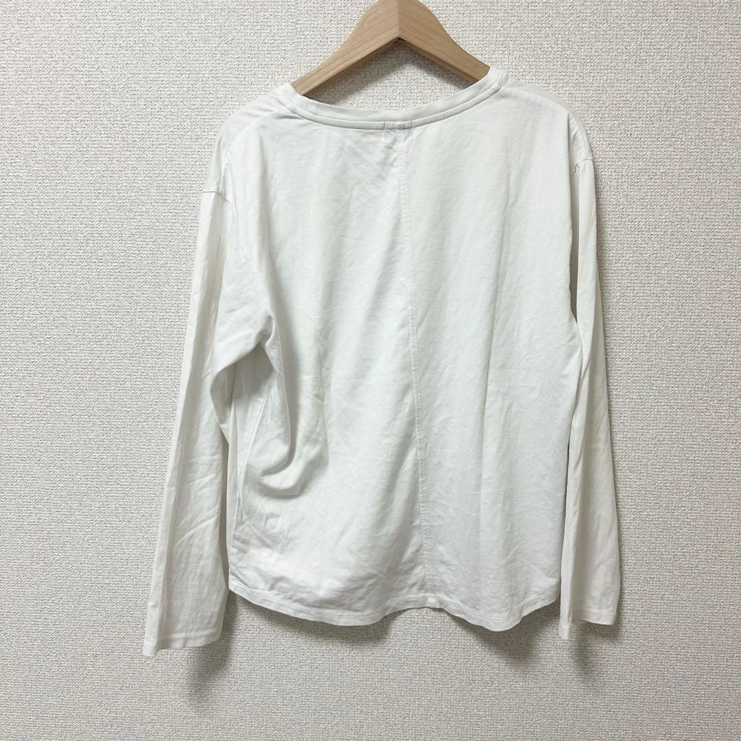 glr GREENLABELRELAXING ロゴプリント 長袖カットソー 白 — image 5