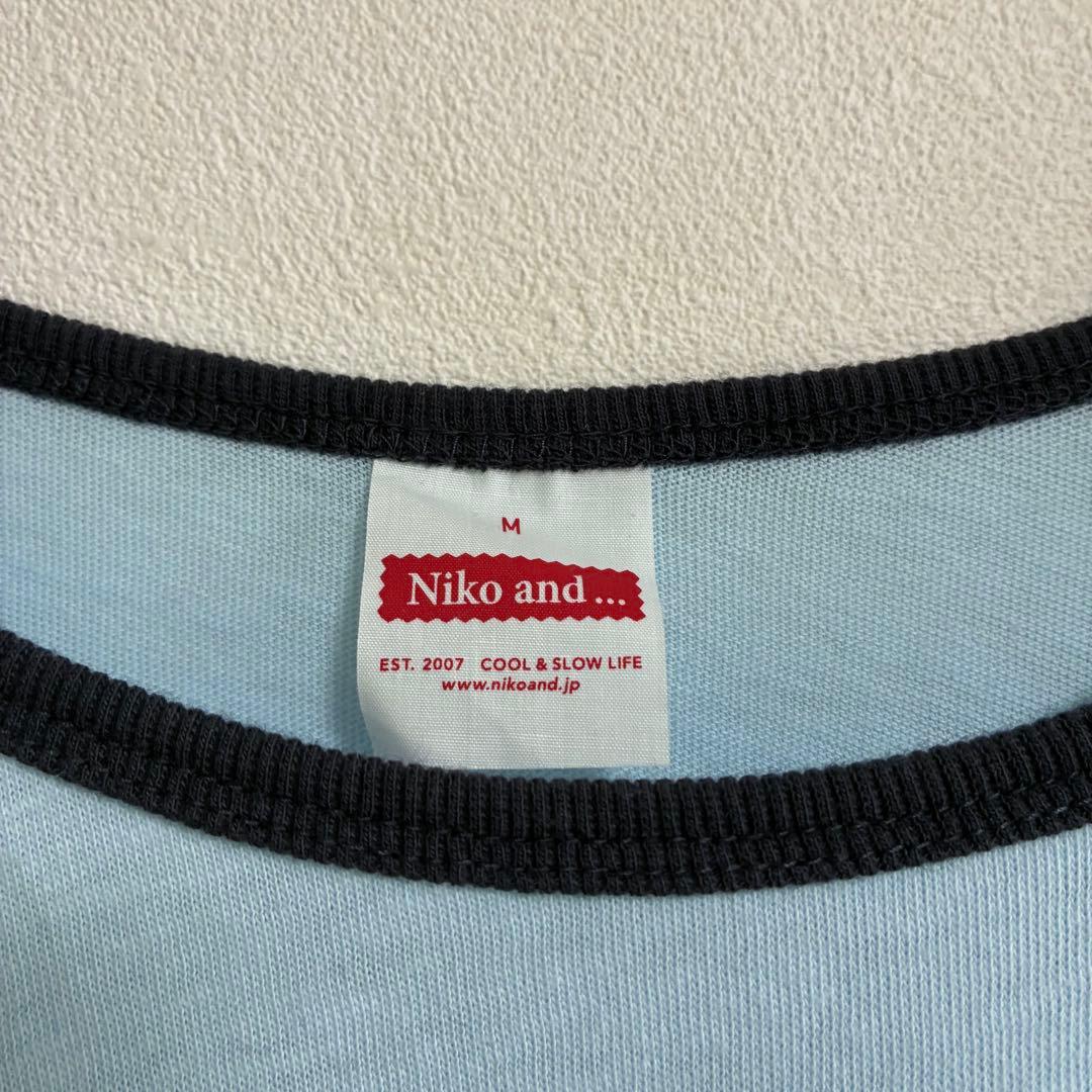 【niko and...】リンガーTシャツ ライトブルー Mサイズ カジュアル — image 3