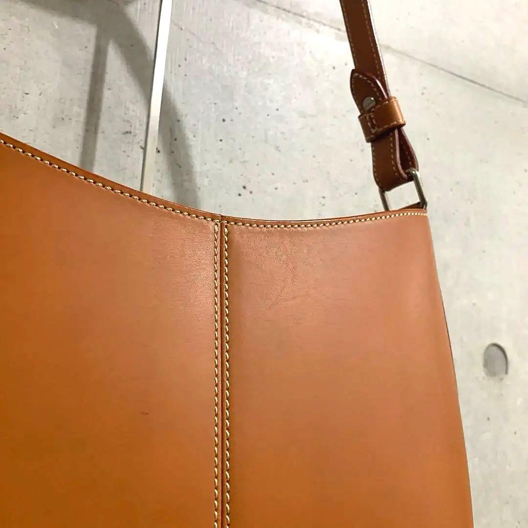 SOMES ソメス レザー ワンショルダーバッグ ブラウン — image 2