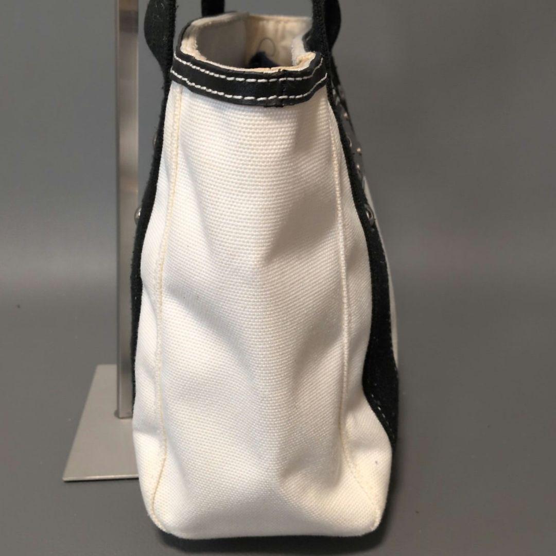 courreges　ハンドバック　ミニトート　ロゴプレート　キャンバス　レザー — image 4