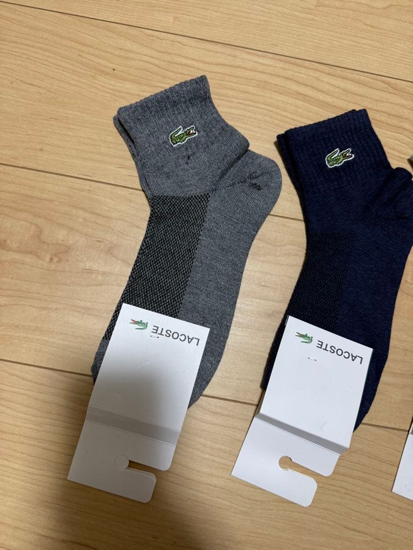 LACOSTE ラコステ メンズソックス 4足セット 夏用・通気性　少量入荷 — image 2