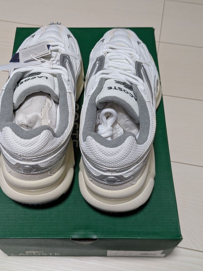 【28日まで】LACOSTE スニーカー ホワイト　箱あり — image 5