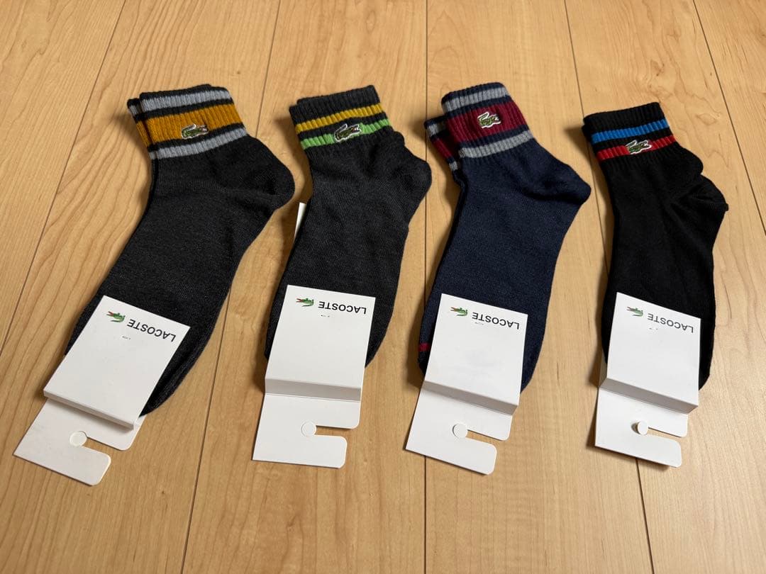 LACOSTE ラコステ メンズソックス 4足セット 25~27cm一着限リ — image 2