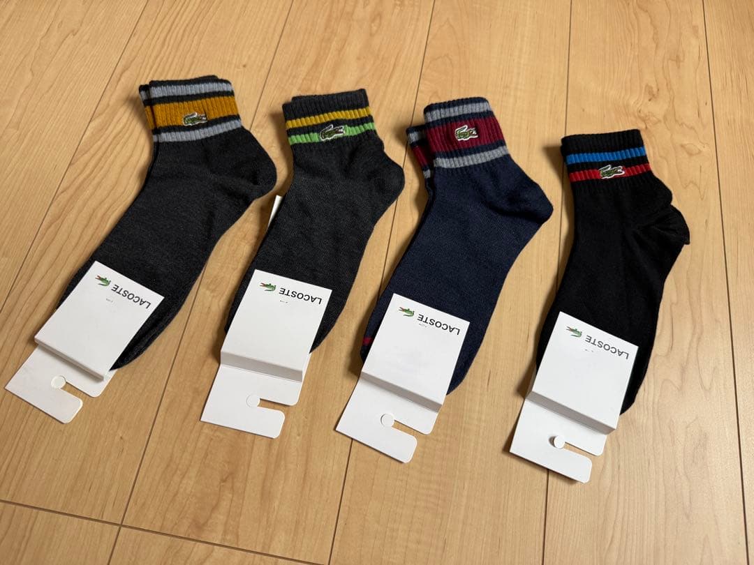LACOSTE ラコステ メンズソックス 4足セット 25~27cm一着限リ — image 3