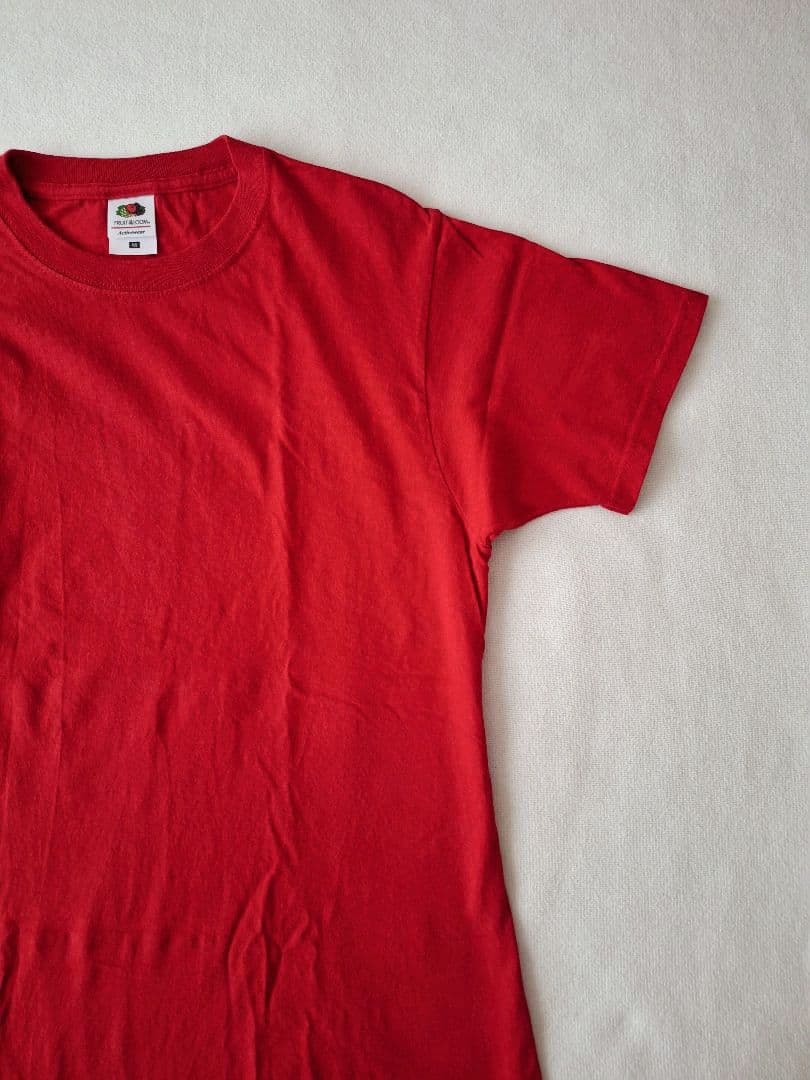 フルーツオブザルーム スタディオクリップ コラボ 無地 レッド 赤 Tシャツ M — image 2