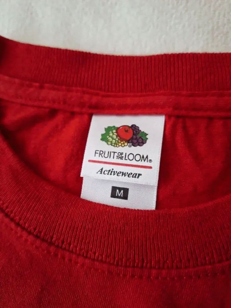 フルーツオブザルーム スタディオクリップ コラボ 無地 レッド 赤 Tシャツ M — image 5