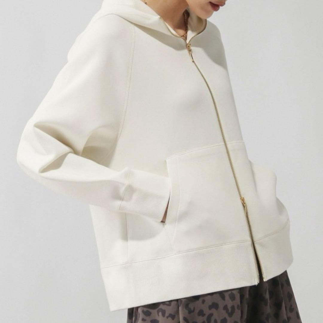 グローバルワーク ダンボールジップパーカー アイボリー L — image 4