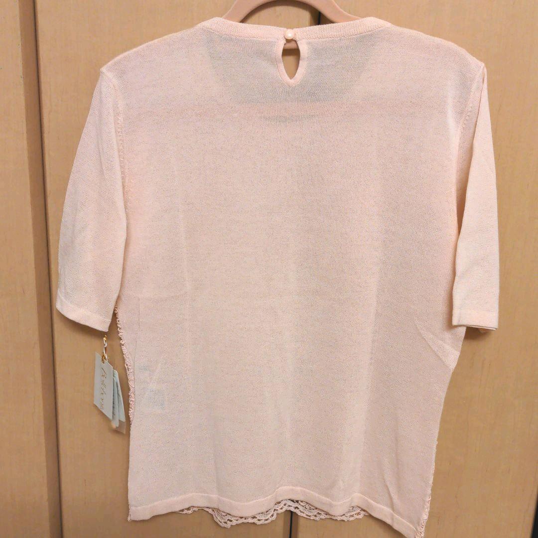 花柄　ニット　半袖　未使用タグ付き　Sサイズ — image 4