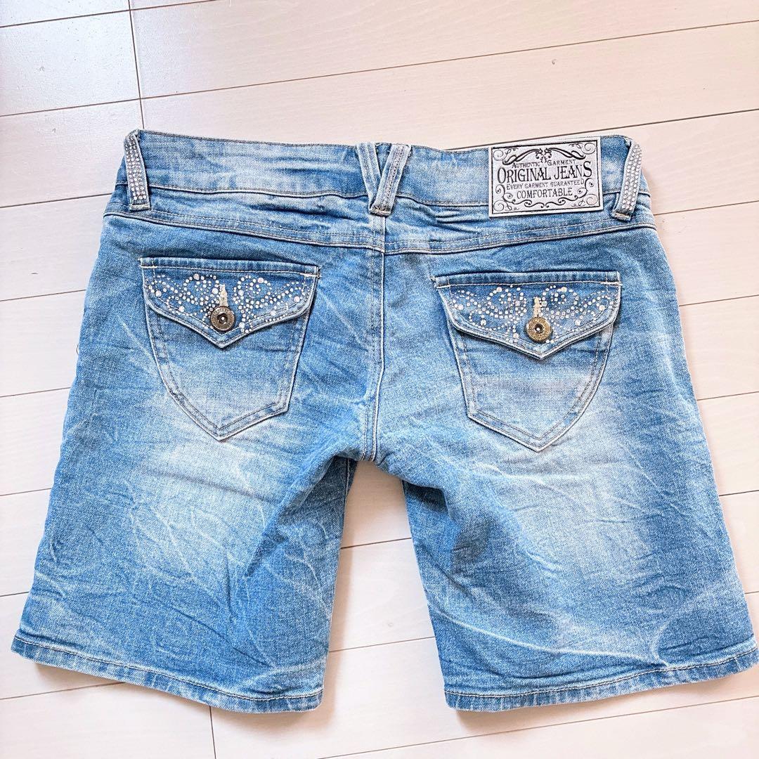 オーセンティックガーメント デニム ハーフパンツ archive ギャル L — image 2