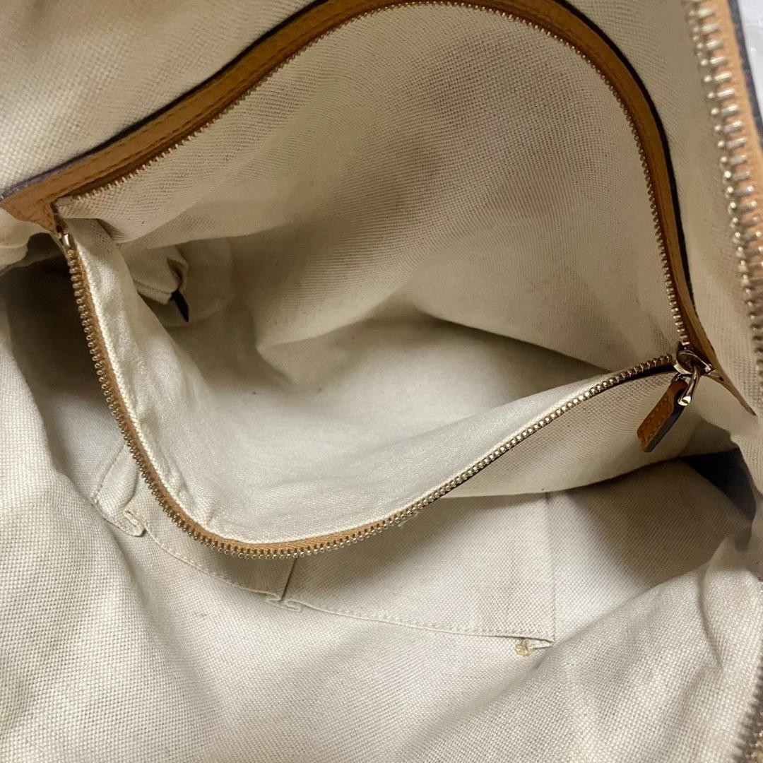GUCCI グッチ レザー トートバッグ ハンドバッグ イエロー系 肩掛け — image 5