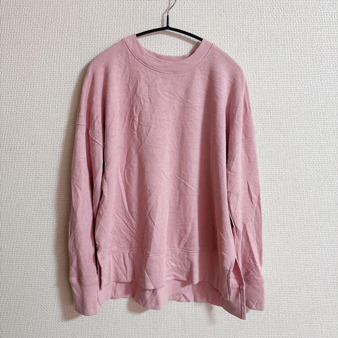 ★TIME AND TRU 【S】ピンク トレーナー 薄手 スウェットトップス — image 2