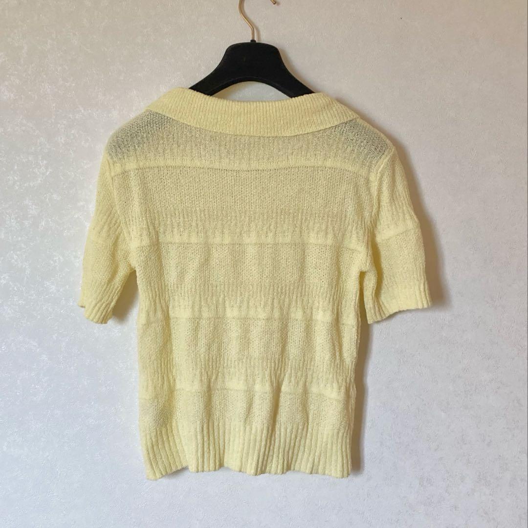 美品✨classicalelf ポロニット 半袖 イエロー Sサイズ — image 5