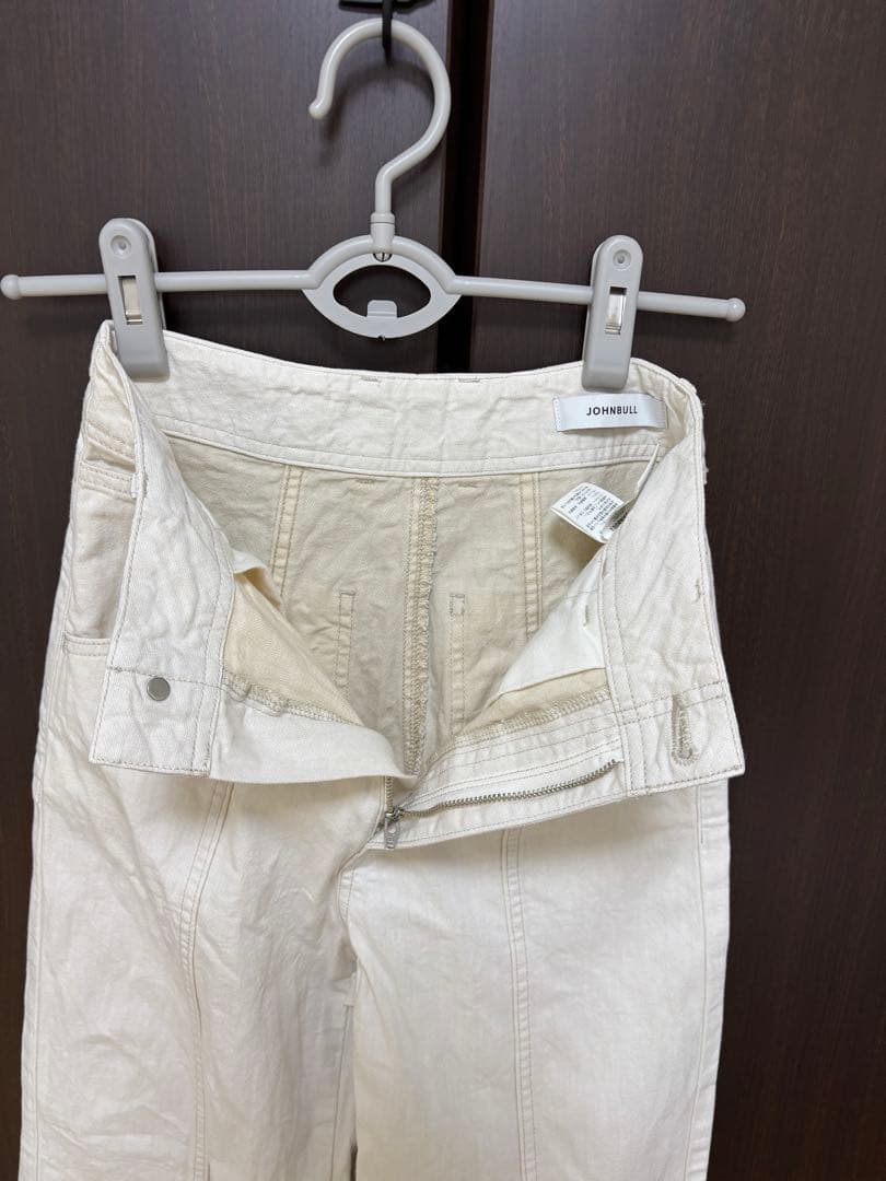 JOHNBULL ホワイトワイドパンツ　ZP350 SS — image 4