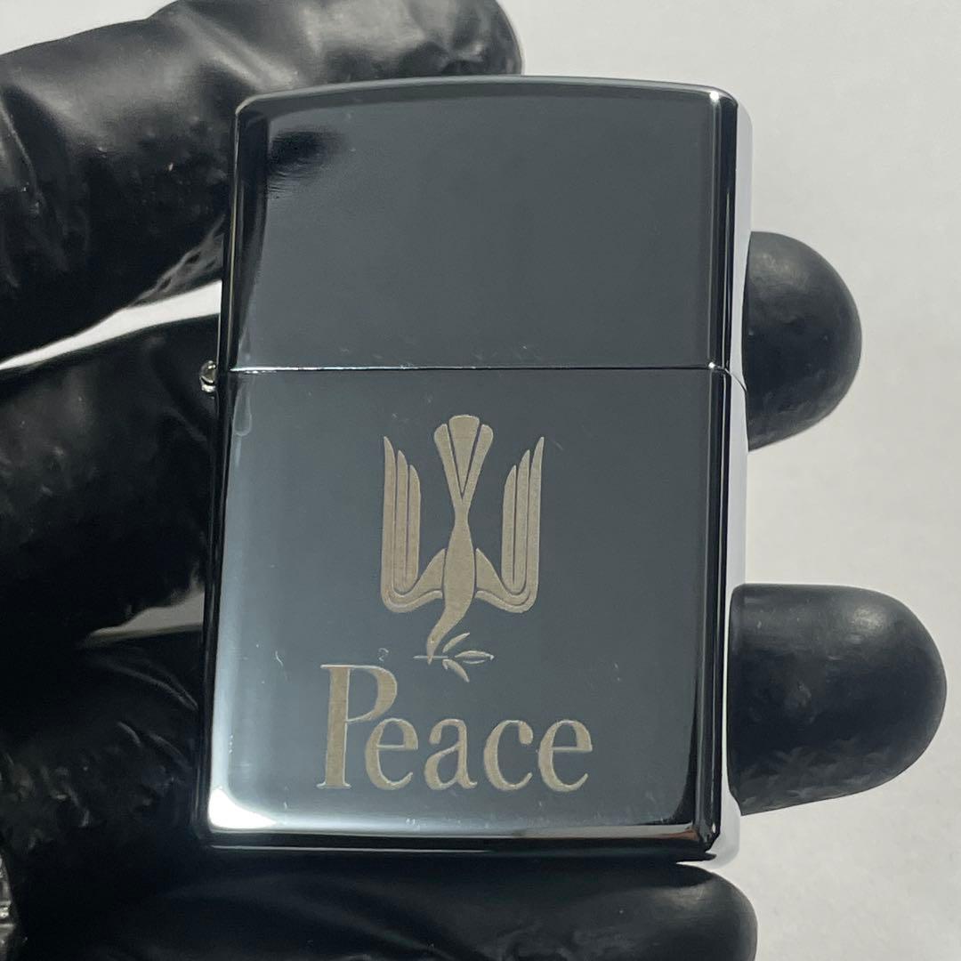 Peace ピース 銀 シルバー オイルライター — image 3