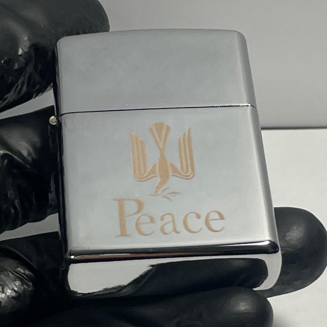 Peace ピース 銀 シルバー オイルライター — image 4