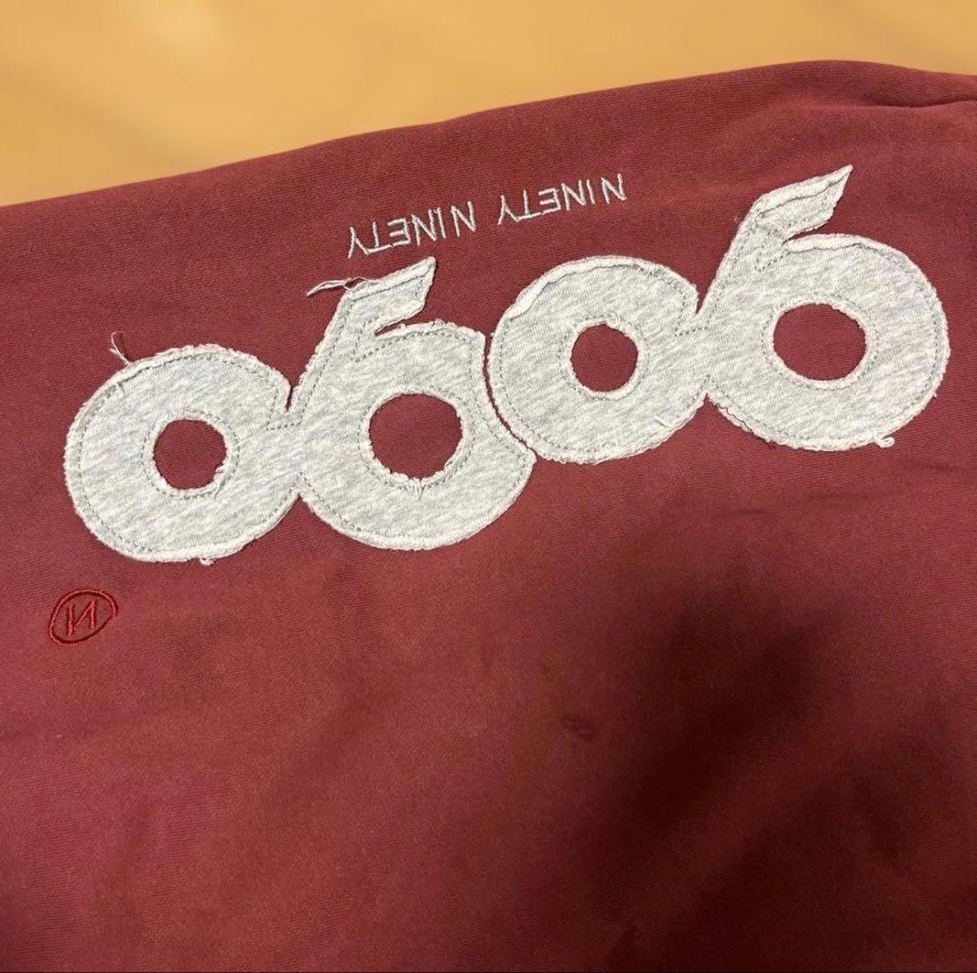 9090 OG Logo Patched Sweat Pants ワインレッド — image 2