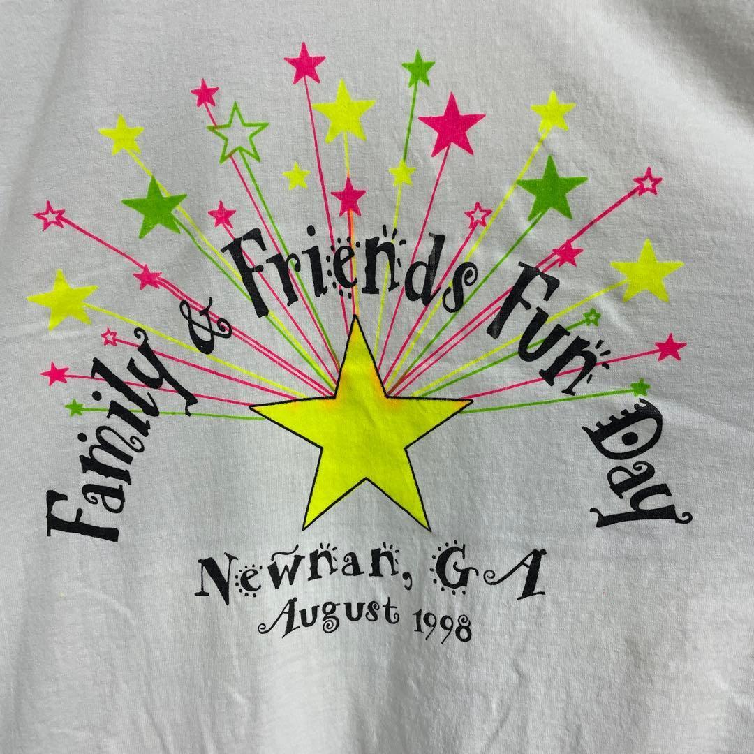 フルーツオブザルーム　90s イベントプリント　ホワイト　ビックサイズTシャツ — image 3
