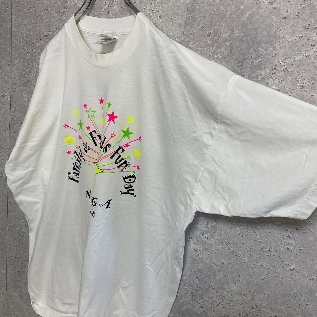 フルーツオブザルーム　90s イベントプリント　ホワイト　ビックサイズTシャツ — image 5