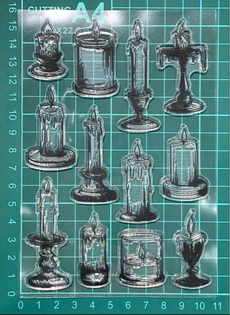 ［大人気商品✮売れてます！］クリアスタンプ2002：candle — image 2