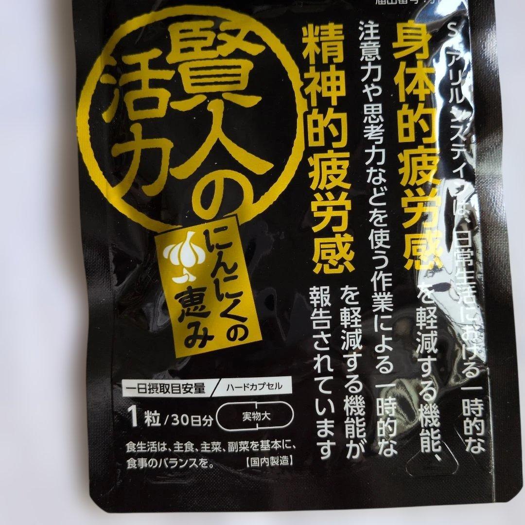 賢人の活力にんにくの恵み30日分1日1粒30粒入り — image 3