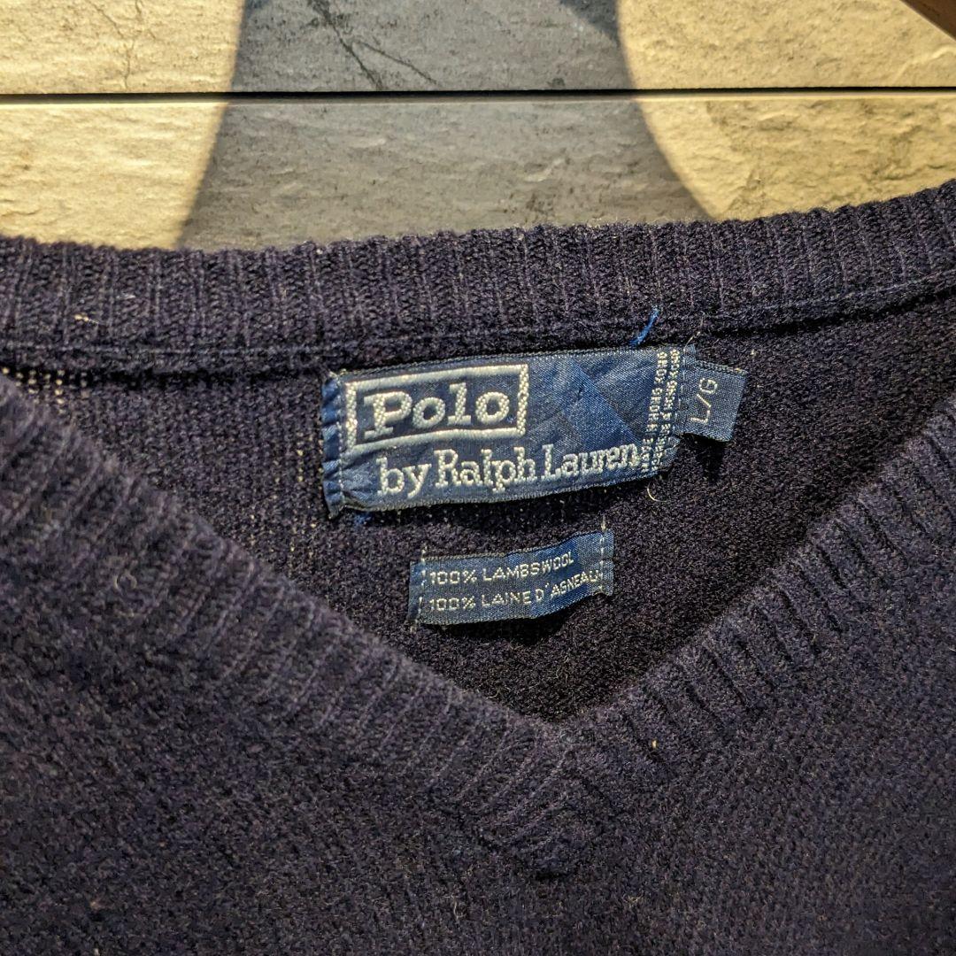 Polo by Ralph Lauren ラルフローレン　L ネイビーVネック — image 3