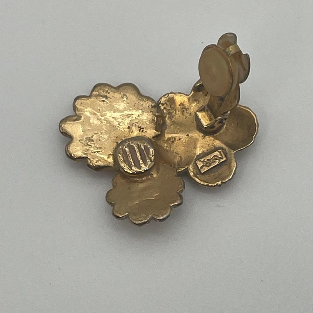 イヴサンローラン イヤリング フラワーモチーフ ゴールド 片耳用 — image 4
