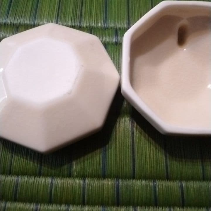 金箔装飾 八角形 香合 陶器　干支　午 — image 3