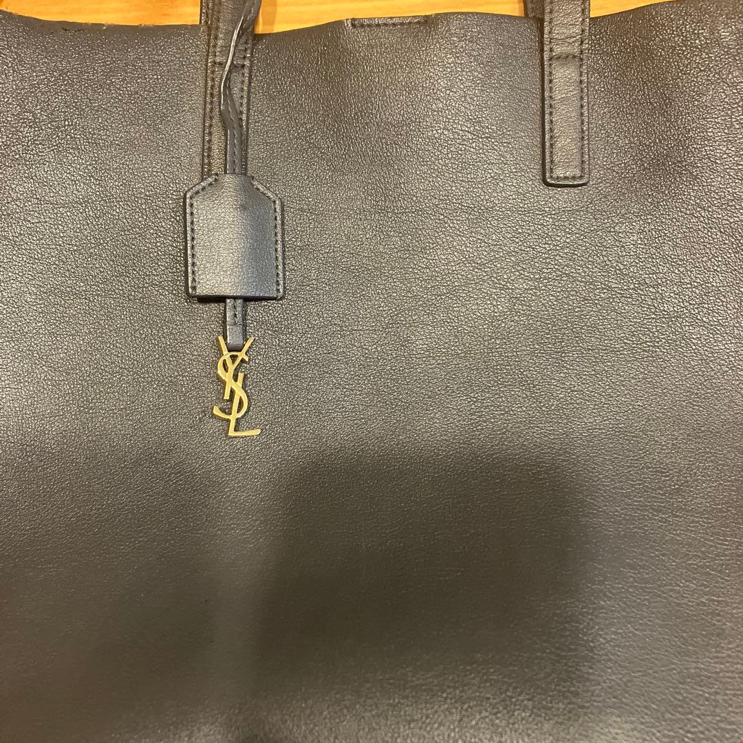 サンローラン ミニトート 2way ショルダー レザー グレー — image 2