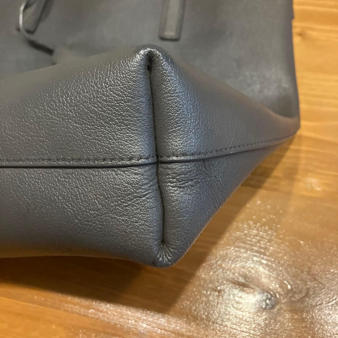 サンローラン ミニトート 2way ショルダー レザー グレー — image 4
