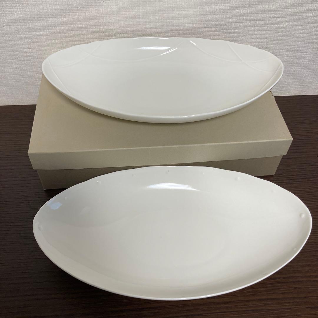 【未使用】TACHIKICHI たち吉 ゆらぎ 組鉢 オーバル皿ペア 橘吉 — image 2