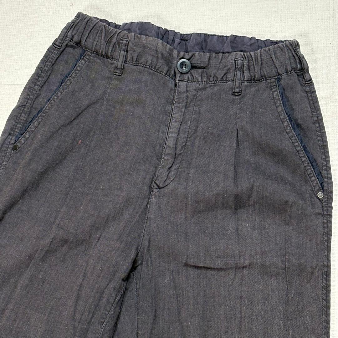 ANTGAUGE 麻混ストレッチパンツ S ダークグレー　アントゲージ　日本製 — image 3