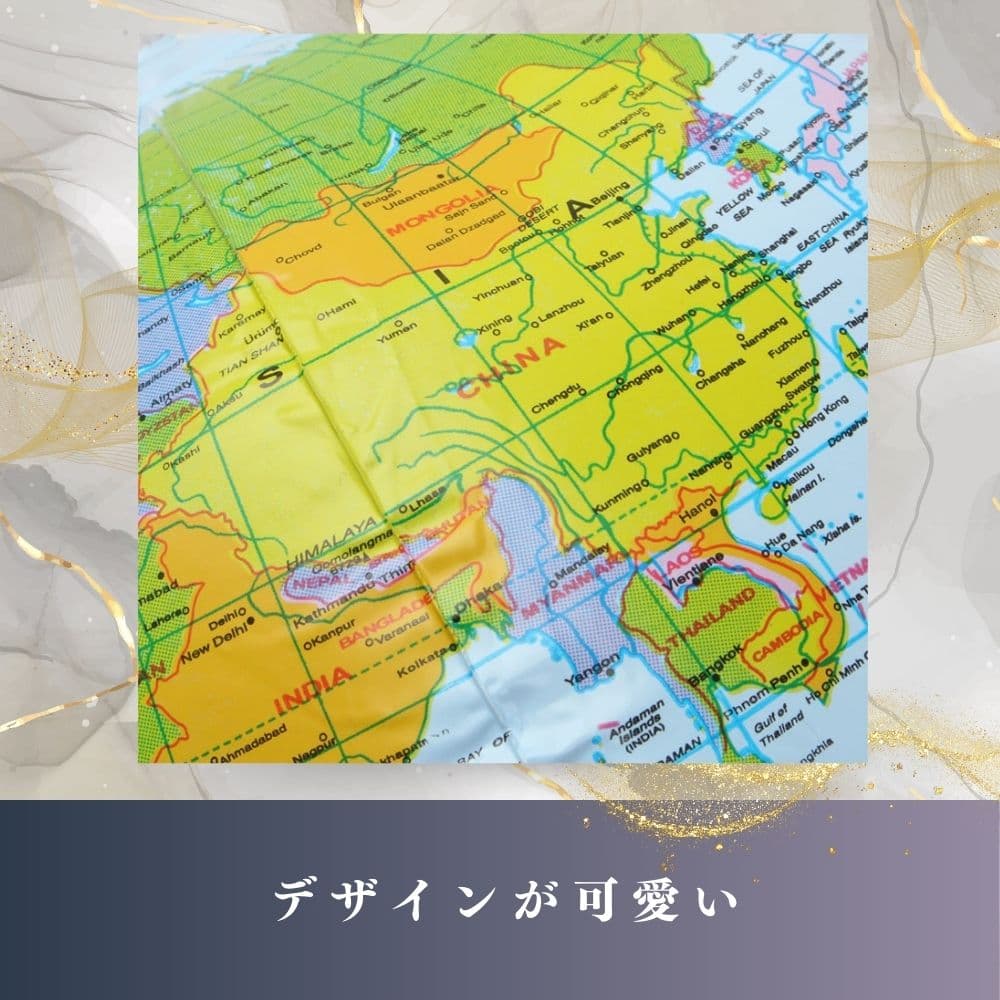知育玩具 ビーチボール モンテッソーリ教育 世界地図 プール バルーン 地球儀 — image 2