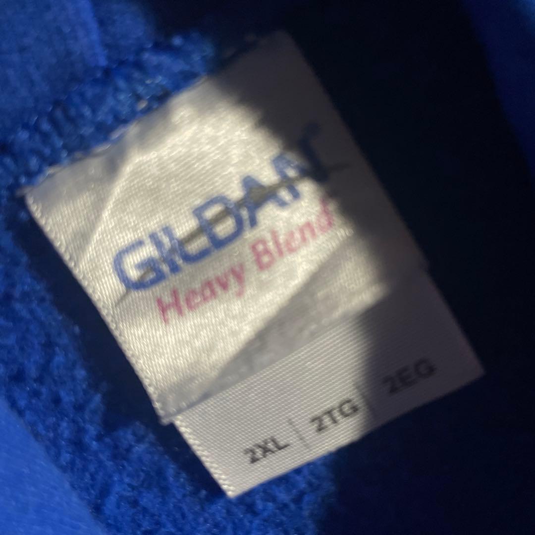GILDAN ギルダン カレッジロゴ プルオーバー パーカー ブルー 2XL — image 3