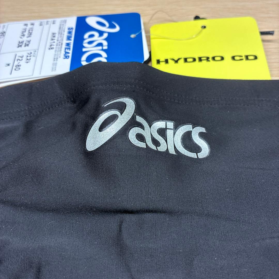 新品 ASICS 競泳水着 ハイドロCD AMA148 サイズM ブラック — image 2
