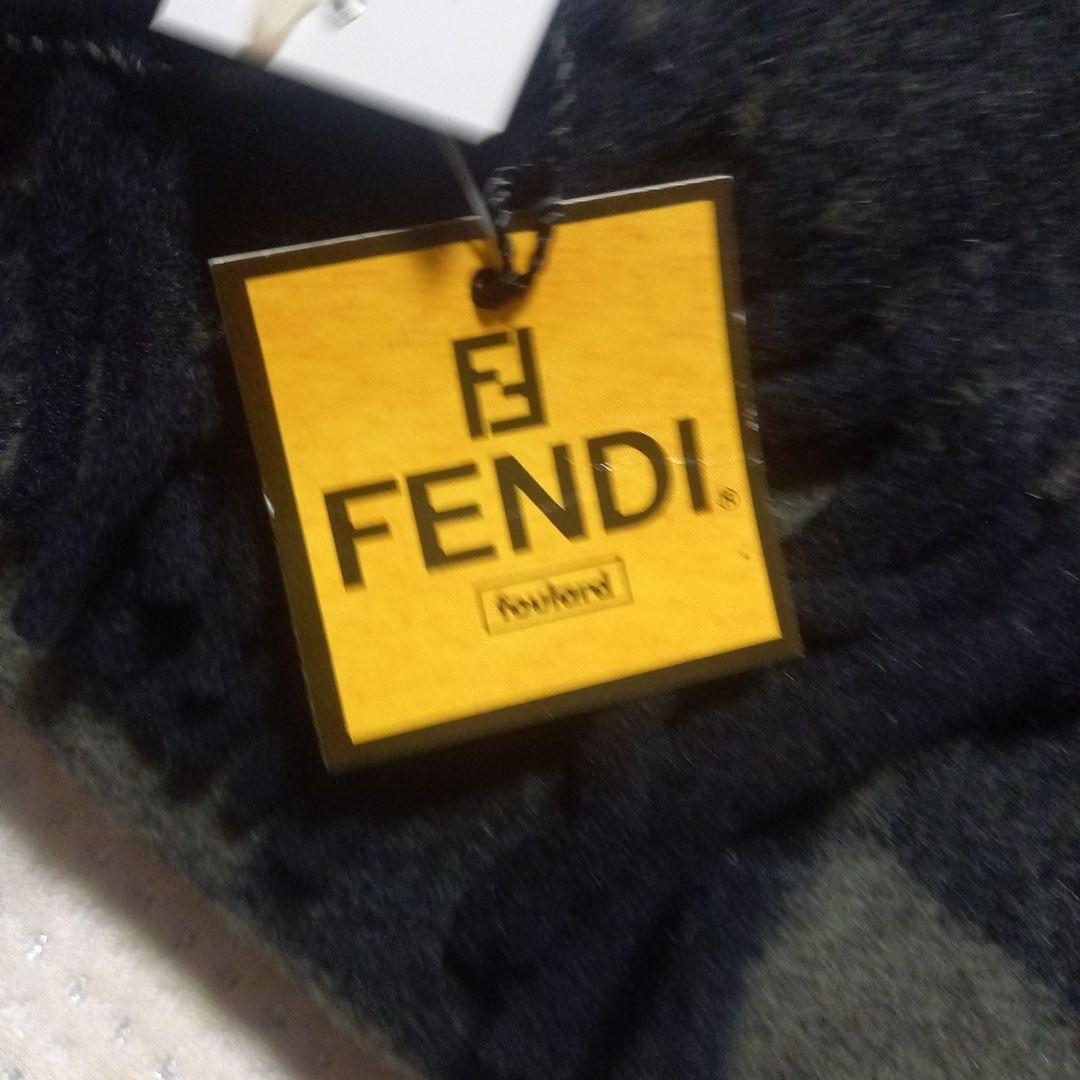 FENDI マフラー FFロゴ ブラック カーキ 新品未使用タグ付き — image 2