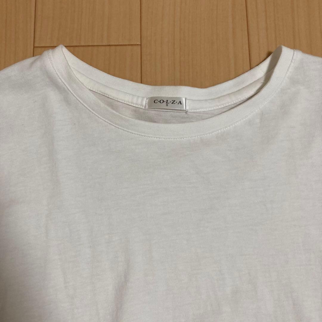 ハニーズ COLZA ペプラム切り替えカットソー チュニック ホワイト S — image 4