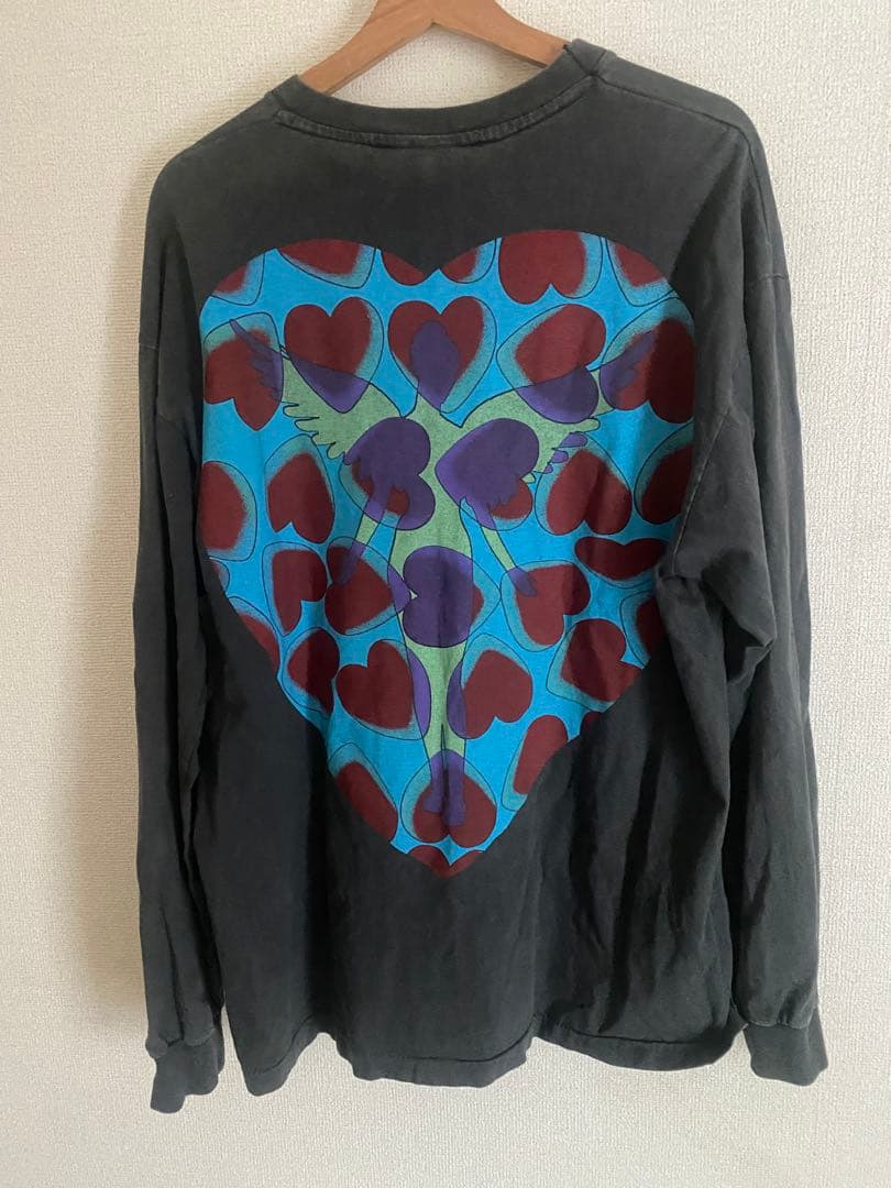 NIRVANA ハートプリント 長袖スウェット ブラック XL — image 2