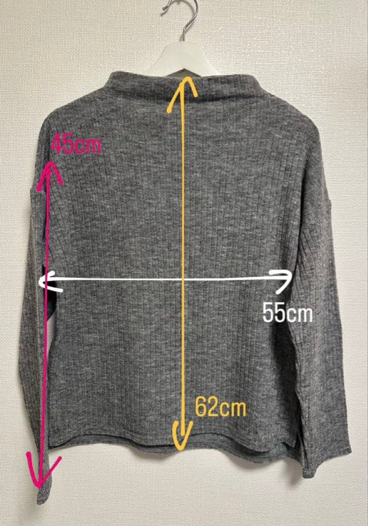 URBAN RESEARCH グレー ハイネックセーター — image 5